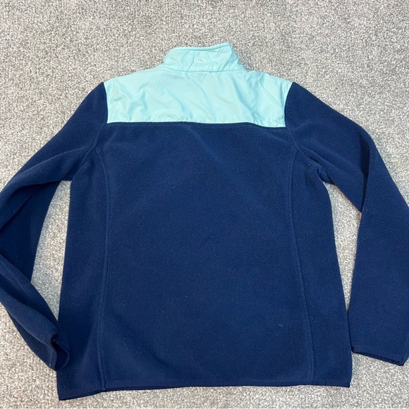 Vineyard Vines Sweater Women's Small Blue 1/4 Zip Pullover Fleece Sweatshirt - Picture 7 of 9